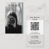 ミニマリスト写真フルフォトシンプルビジネス 名刺 (正面/裏面)