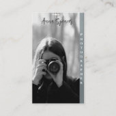 ミニマリスト写真フルフォトシンプルビジネス 名刺 (正面)