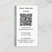 ミニマリスト写真フルフォトシンプルビジネス 名刺 (裏面)