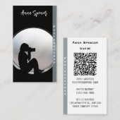 ミニマリスト写真フルフォトシンプルビジネス 名刺 (正面/裏面)