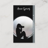 ミニマリスト写真フルフォトシンプルビジネス 名刺 (正面)