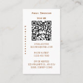 ミニマリスト写真フルフォトシンプルビジネス 名刺 (裏面)