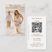 ミニマリスト写真フルフォトシンプルビジネス 名刺 (正面/裏面)