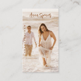 ミニマリスト写真フルフォトシンプルビジネス 名刺