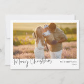 ミニマリスト写真ホリデーカード | クリスマスカード 招待状 (正面)