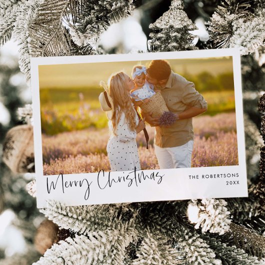 ミニマリスト写真ホリデーカード | クリスマスカード 招待状