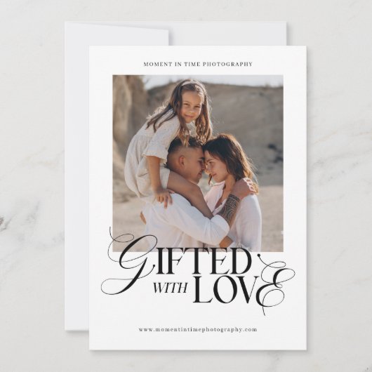 ミニマリスト写真写真写真贈与証 (正面)