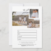 ミニマリスト写真写真写真贈与証 (裏面)