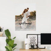 ミニマリスト写真台本エンゲージメントパーティーウェルカム ポスター (ホームオフィス)