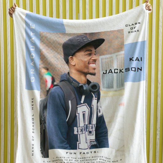 ミニマリスト写真大学院写真おもしろいファクト記念 フリースブランケット