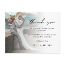 ミニマリスト写真結婚の追加Postcありがとう