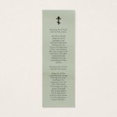 ミニマリスト写真記念正統派の支払者ブックマーク (裏面)