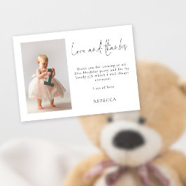 ミニマリスト写真1st誕生日の愛と感謝してい カード