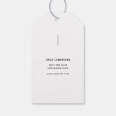 ミニマリスト写真 フルフォト シンプル ギフトタグ (裏面)