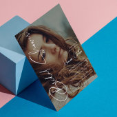 ミニマリスト写真&書道ブライダルシャワー 招待状