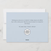 ミニマリスト冬の田舎の町のクリスマス企業の シーズンカード