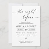 ミニマリスト前夜招待状 招待状 (正面)