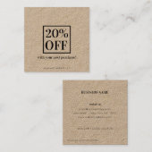 ミニマリスト割引カード 割引カード (正面/裏面)