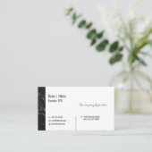 ミニマリスト創業者CEOおよびコンサルタントの名刺 名刺 (スタンド正面)