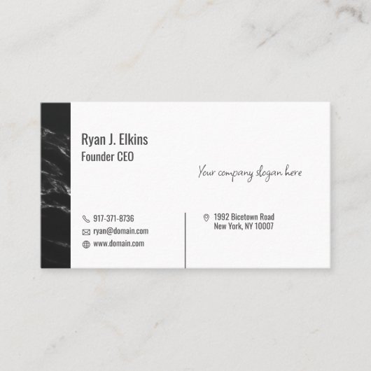 ミニマリスト創業者CEOおよびコンサルタントの名刺 名刺 (正面)