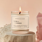 ミニマリスト包装ブラック&ホワイトキャンドル製品 フードラベル