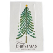 ミニマリスト北欧クリスマスツリー ミディアムペーパーバッグ (裏面)