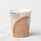 ミニマリスト北欧クリスマス企業のパーティー 紙コップ (裏面)