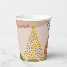 ミニマリスト北欧クリスマス企業のパーティー 紙コップ