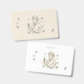 ミニマリスト医療バッジ バッジ (正面＆裏面)