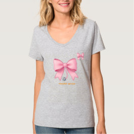ミニマリスト医療リボン Tシャツ