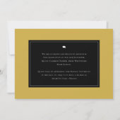 ミニマリスト卒業シンプル卒業式キャップ写真 案内状 (裏面)