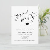 ミニマリスト卒業パーティーグラードパーティー 招待状 (スタンド正面)