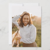 ミニマリスト卒業パーティー招待状 招待状 (裏面)