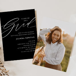 ミニマリスト卒業パーティー招待状 招待状