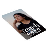 ミニマリスト卒業写真マグネット - オーダーメイドおめでとう マグネット (右側)