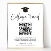 ミニマリスト卒業QRコード大学ファンドの看板 ポスター