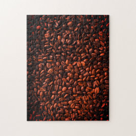 ミニマリスト単色のコーヒー粒は難しい ジグソーパズル