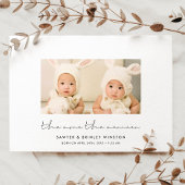 ミニマリスト双子メリーの写真 案内状