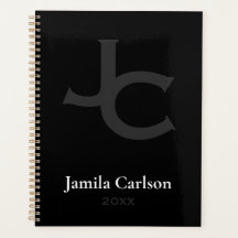 ミニマリスト名のイニシャルを切り取るモダン