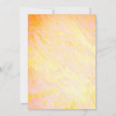 ミニマリスト名カスタマイズ白大理石ベビーシャワー 招待状 (裏面)