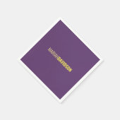 ミニマリスト名プロフェッショナルインディゴ&イエロー スタンダードカクテルナプキン (角)