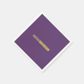 ミニマリスト名プロフェッショナルインディゴ&イエロー スタンダードカクテルナプキン (角)