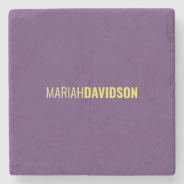 ミニマリスト名プロフェッショナルインディゴ&イエロー ストーンコースター