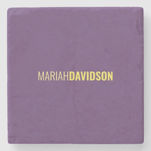 ミニマリスト名プロフェッショナルインディゴ&イエロー ストーンコースター (正面)