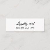 ミニマリスト向けの白黒ロイヤリティカード ロイヤリティカード (正面)