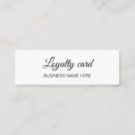 ミニマリスト向けの白黒ロイヤリティカード ロイヤリティカード