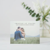 ミニマリスト向け写真の絵はがき セーブザデート (スタンド正面)