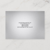 ミニマリスト品質グレーモノグラムトレンディー モダン 名刺 (裏面)