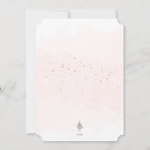 ミニマリスト喜び恵みクリスマスツリー シーズンカード (裏面)