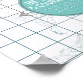 ミニマリスト地図感動的聖なる書物、 経典 ポスター (角)